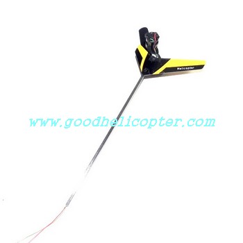 great-wall-9958-xieda-9958 helicopter parts black-yellow tail decoration part + tail big boom + tail motor + tail motor deck + tail blade - Click Image to Close